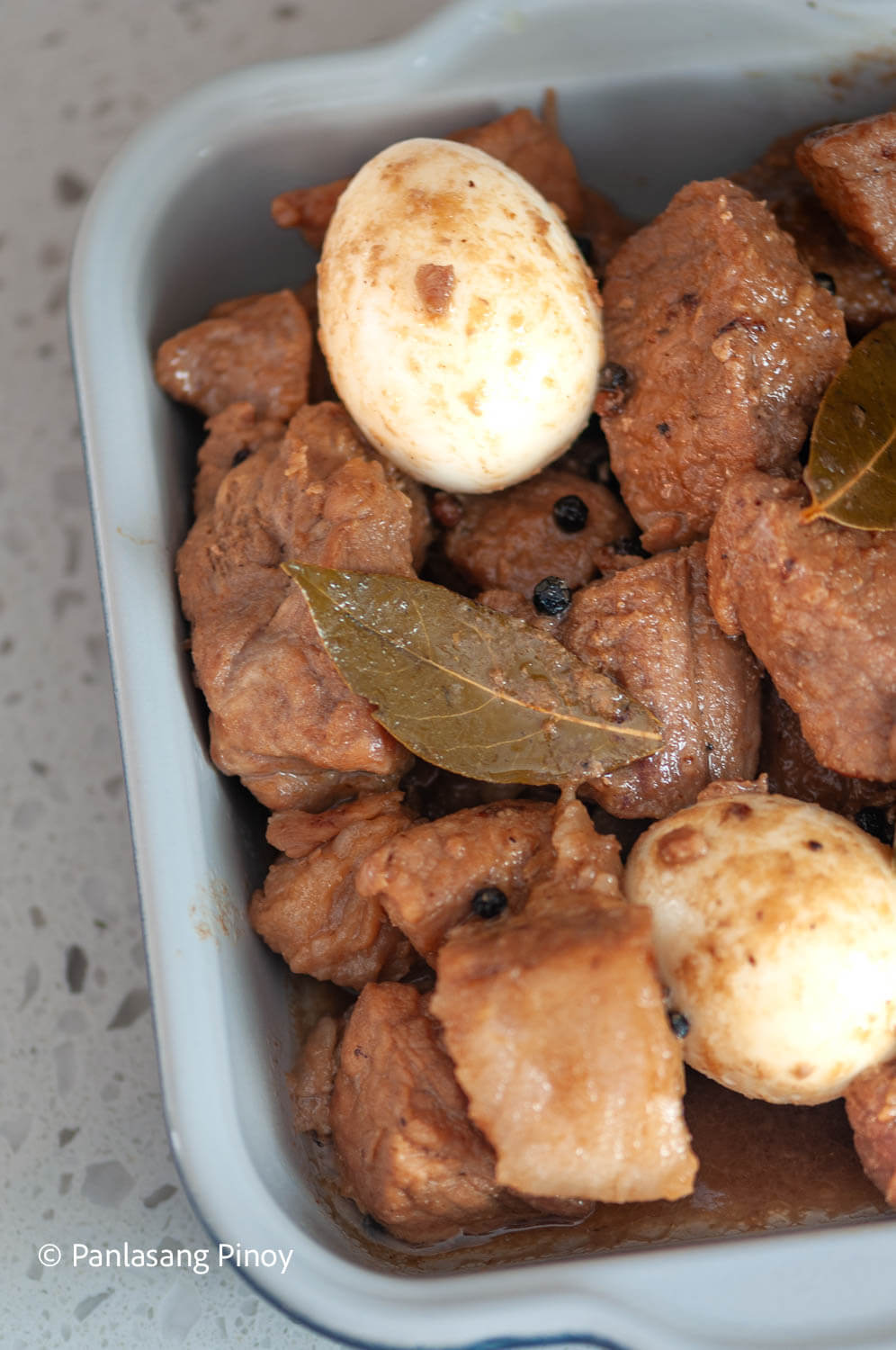Pork adobo with egg