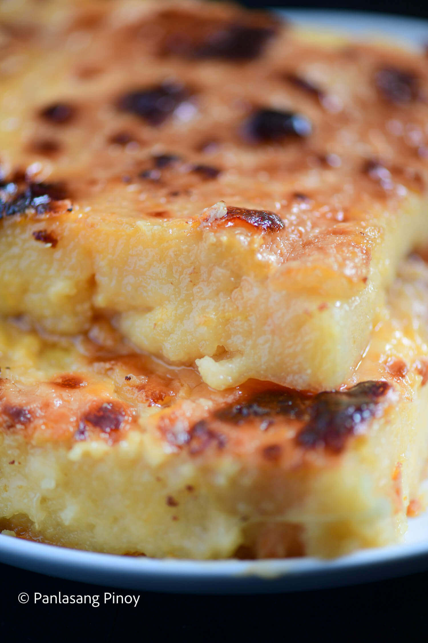 Cassava Cake Recipe Creamy and Cheesy Version - Panlasang Pinoy