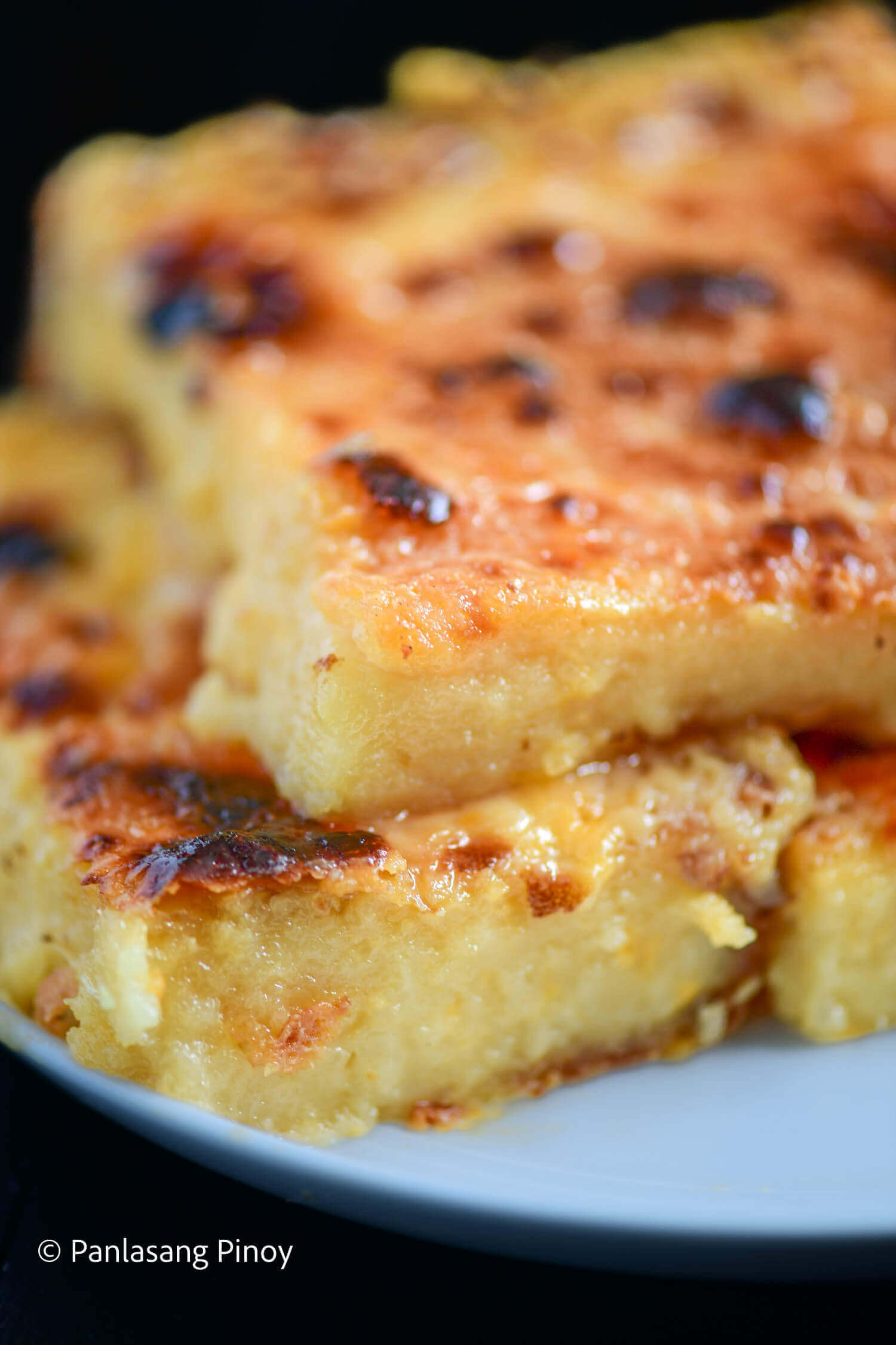 Cassava Cake with Creamy Custard Topping - Manila Spoon