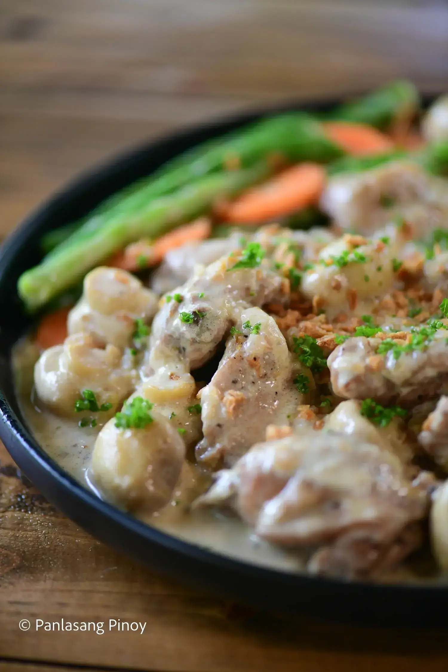 Creamy chicken with veggies