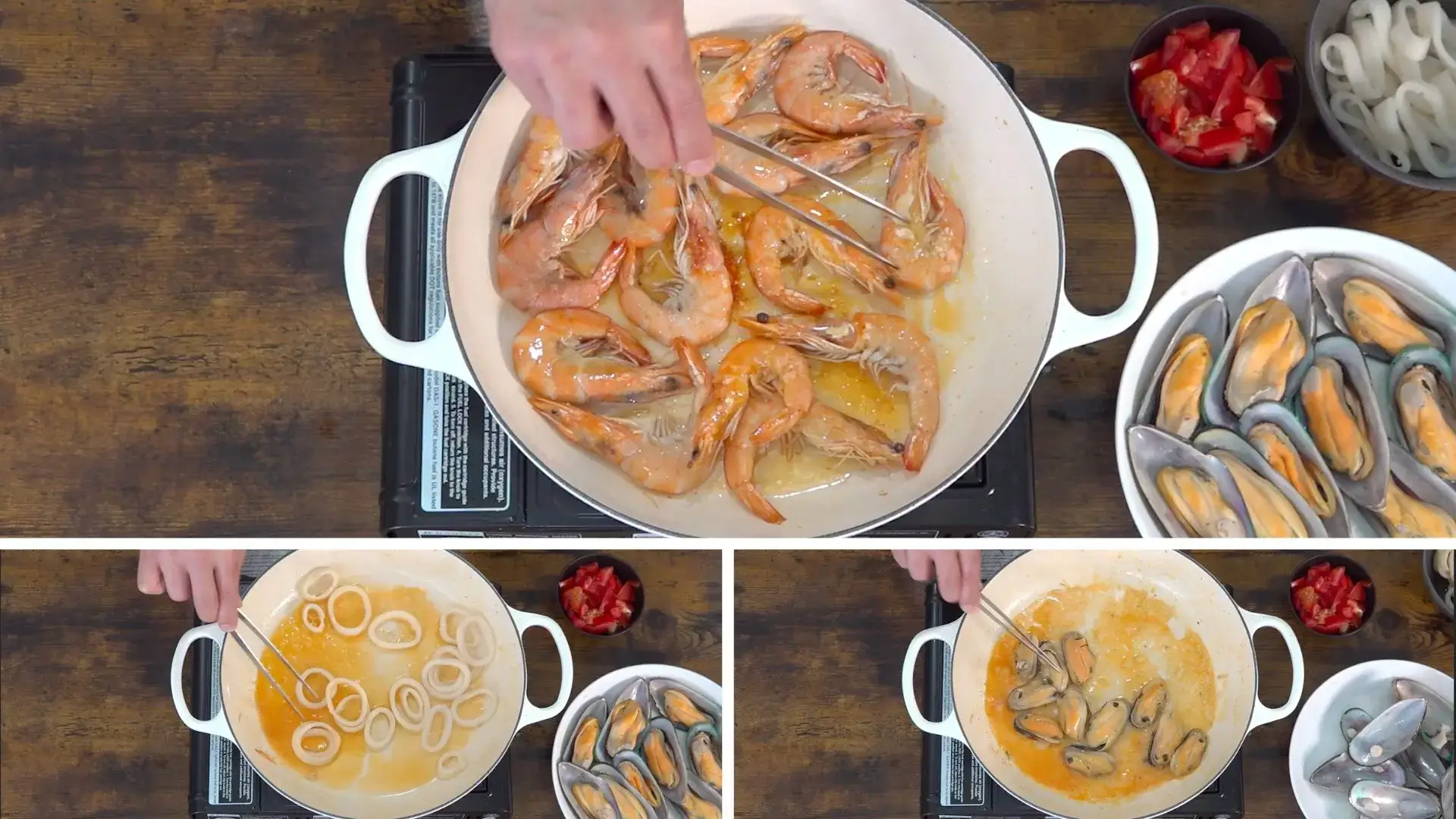 Seafood Paella Step 1