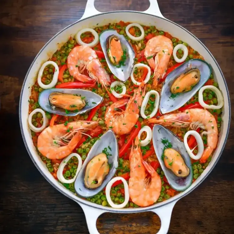 easy seafood paella