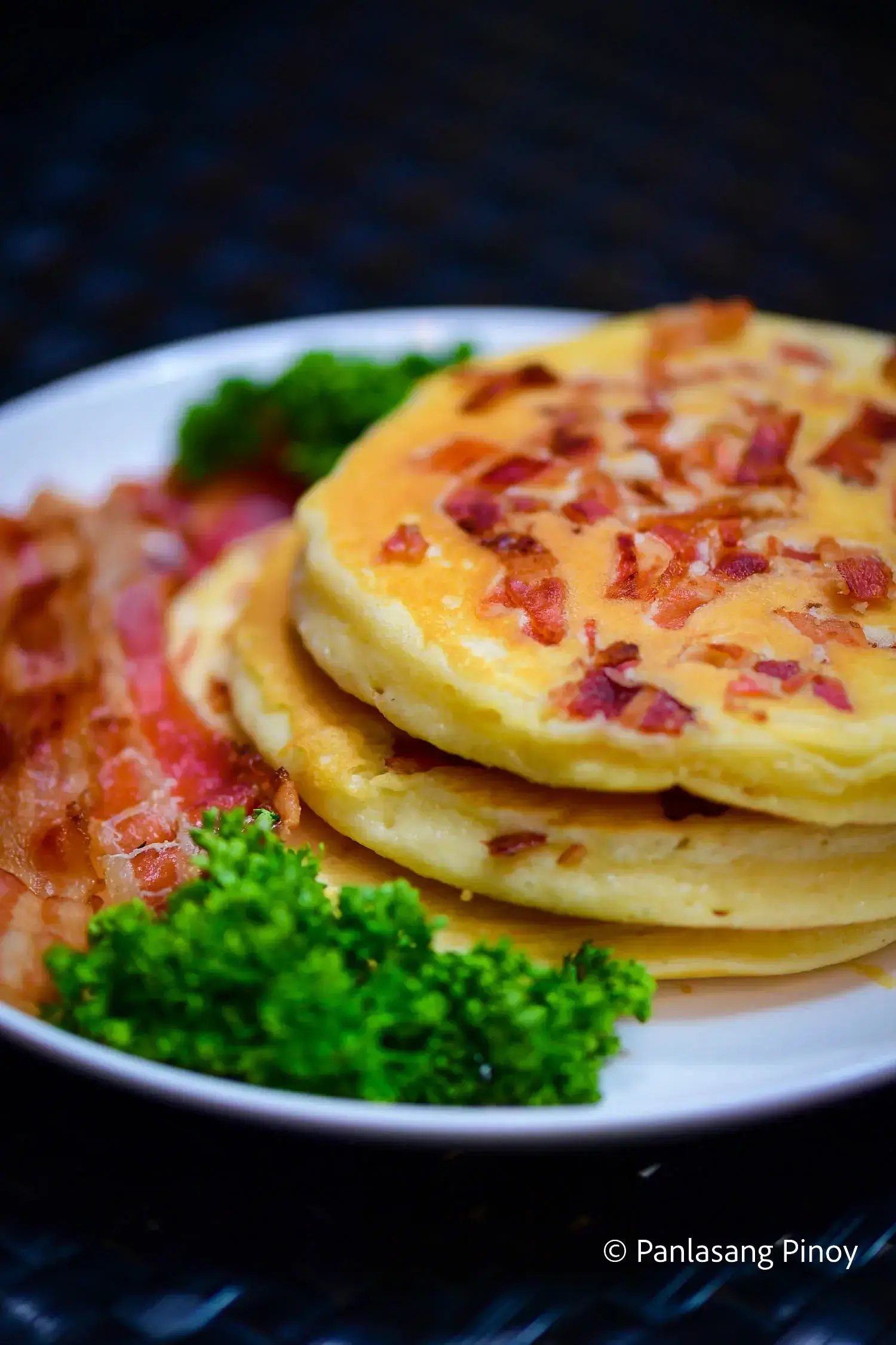 Fluffy Pancake with Bacon