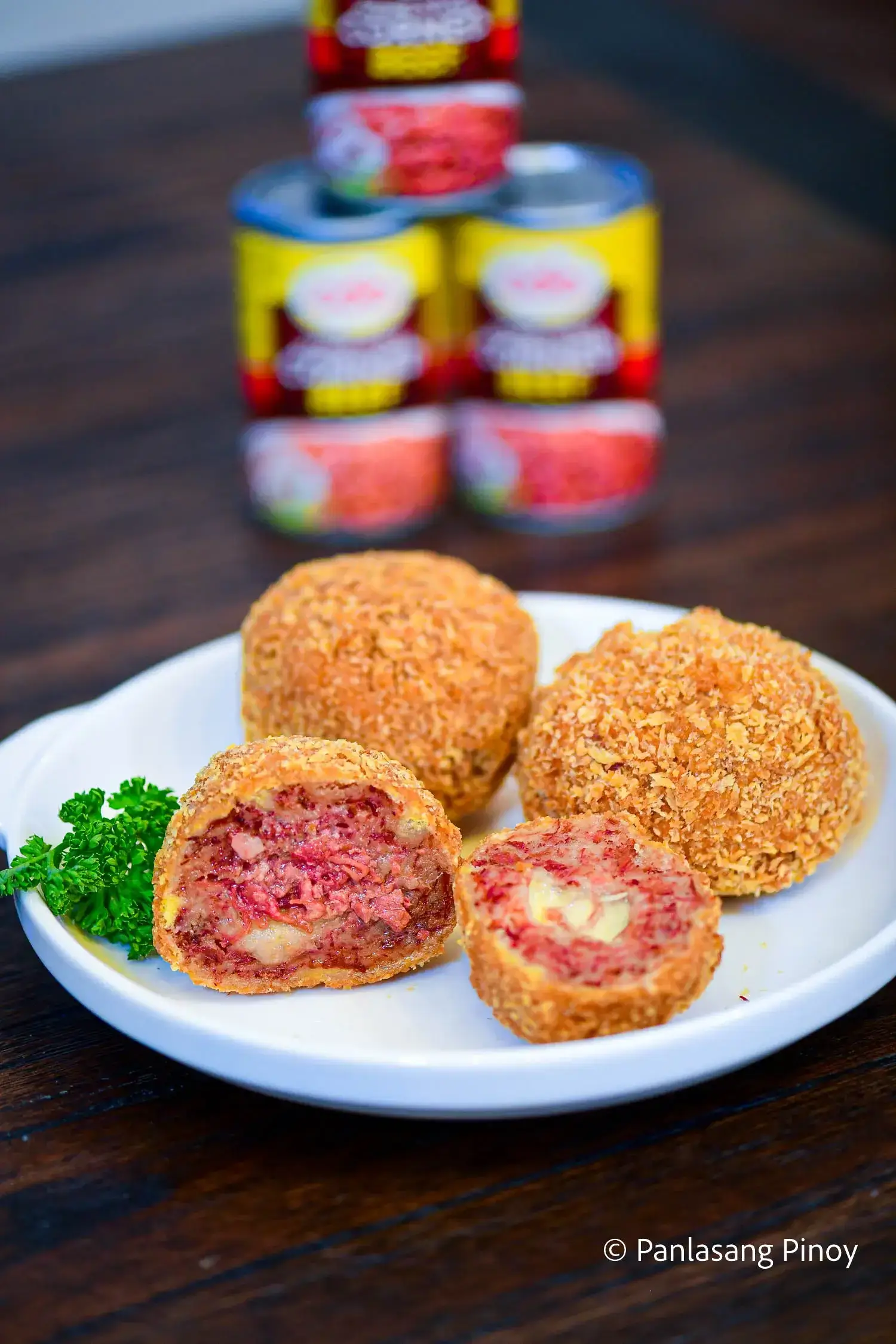 cheesy corned beef balls