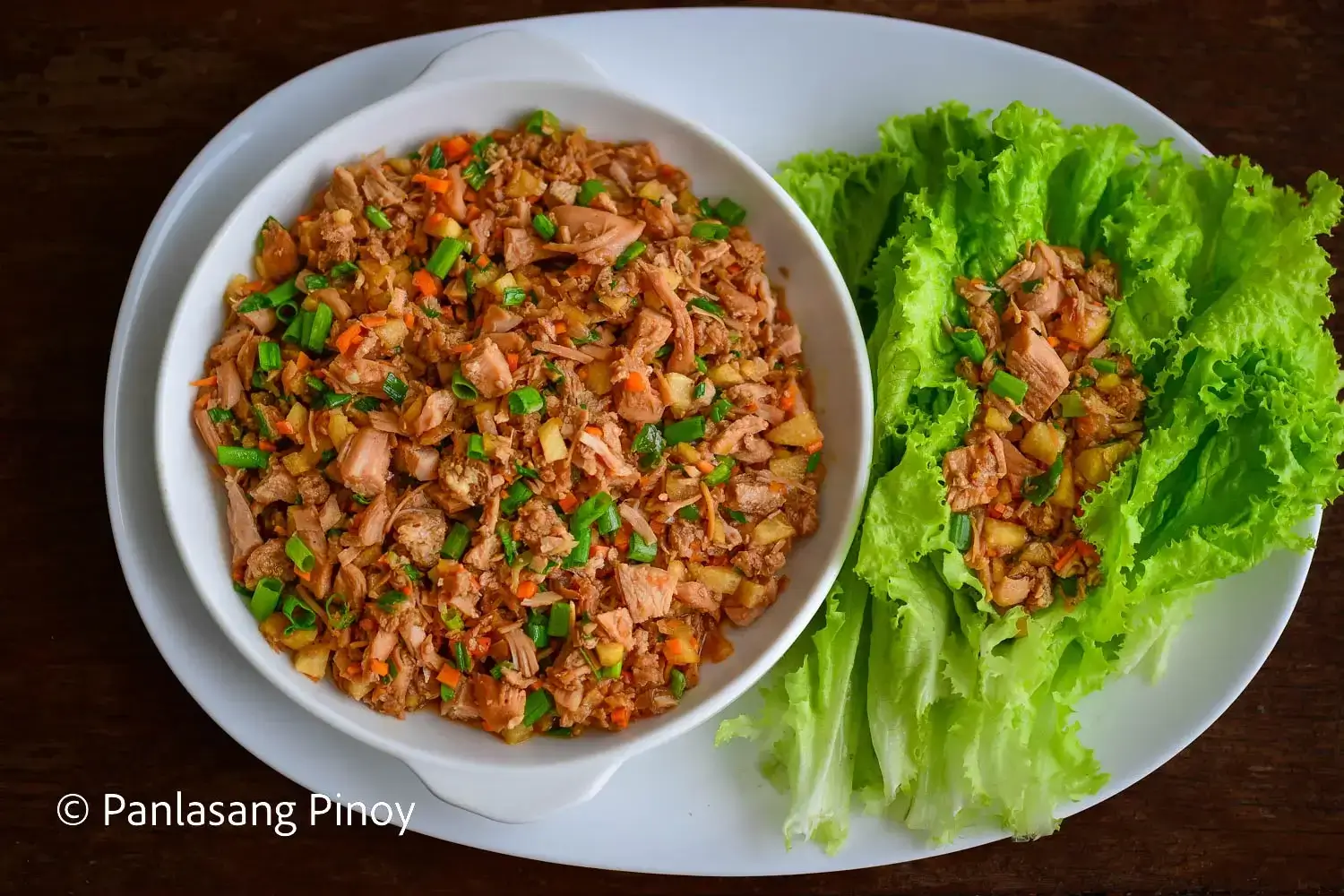 chicken lettuce wrap recipe panlasang pinoy