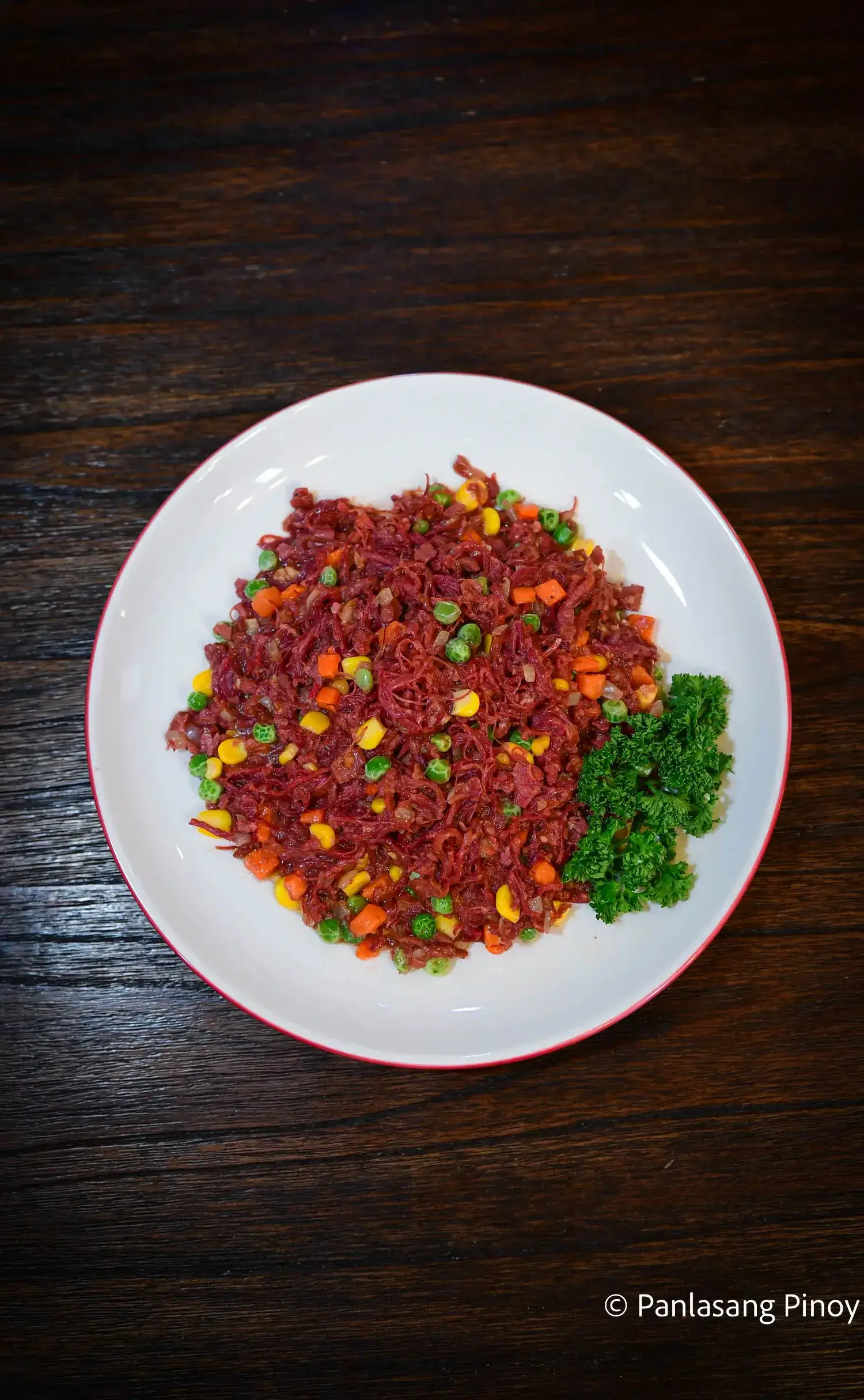 ginisang corned beef with vegetables
