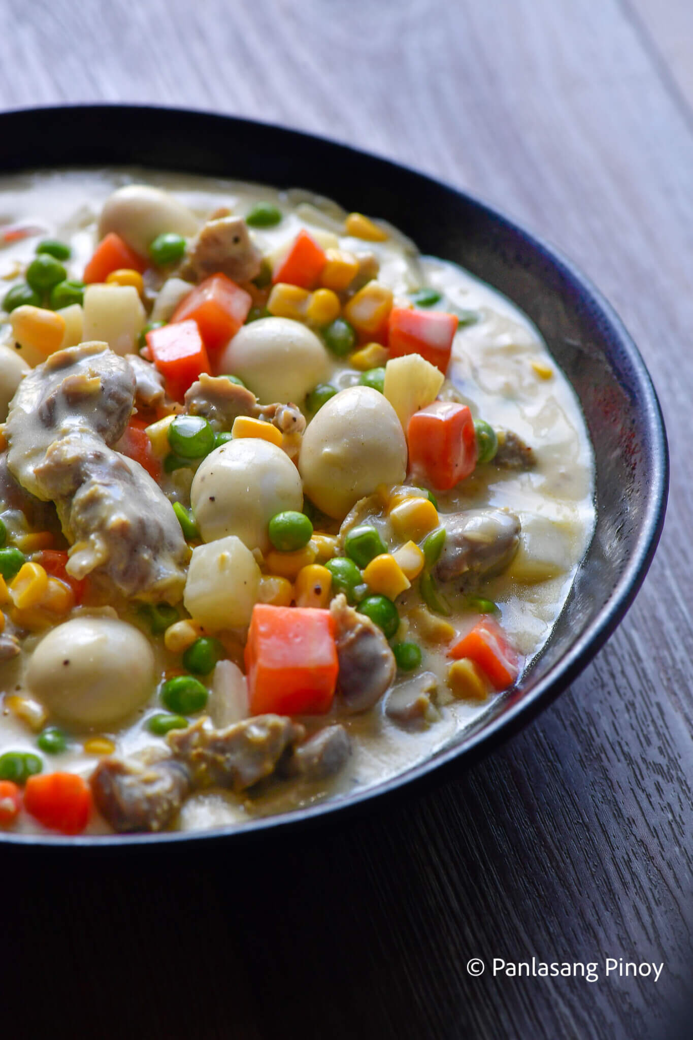 Creamy Sipo Egg with Chicken Gizzard - Panlasang Pinoy