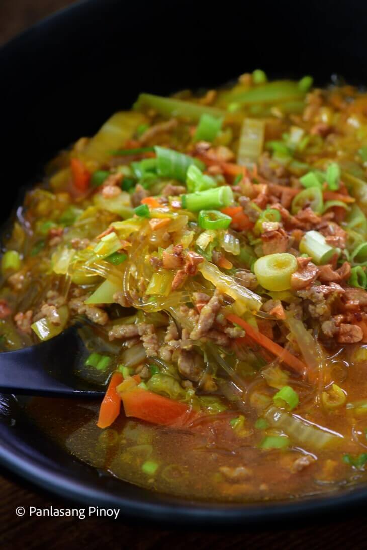 Sotanghon with Sayote and Giniling Panlasang Pinoy