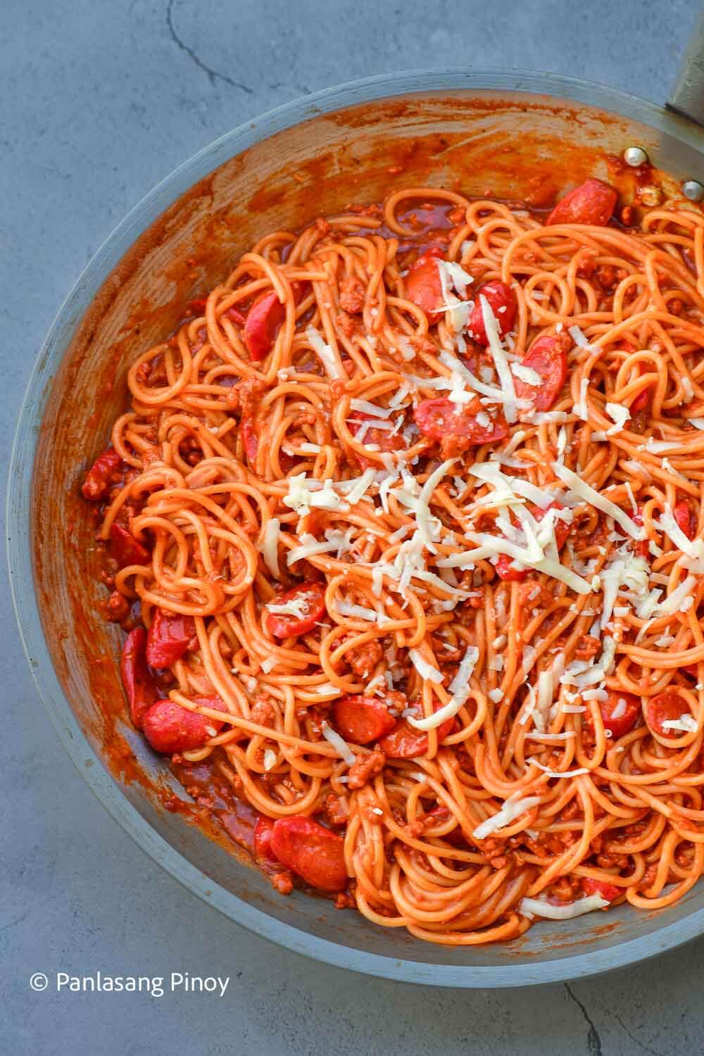 Pinoy Spaghetti Sauce Made Creamy With Mayonnaise