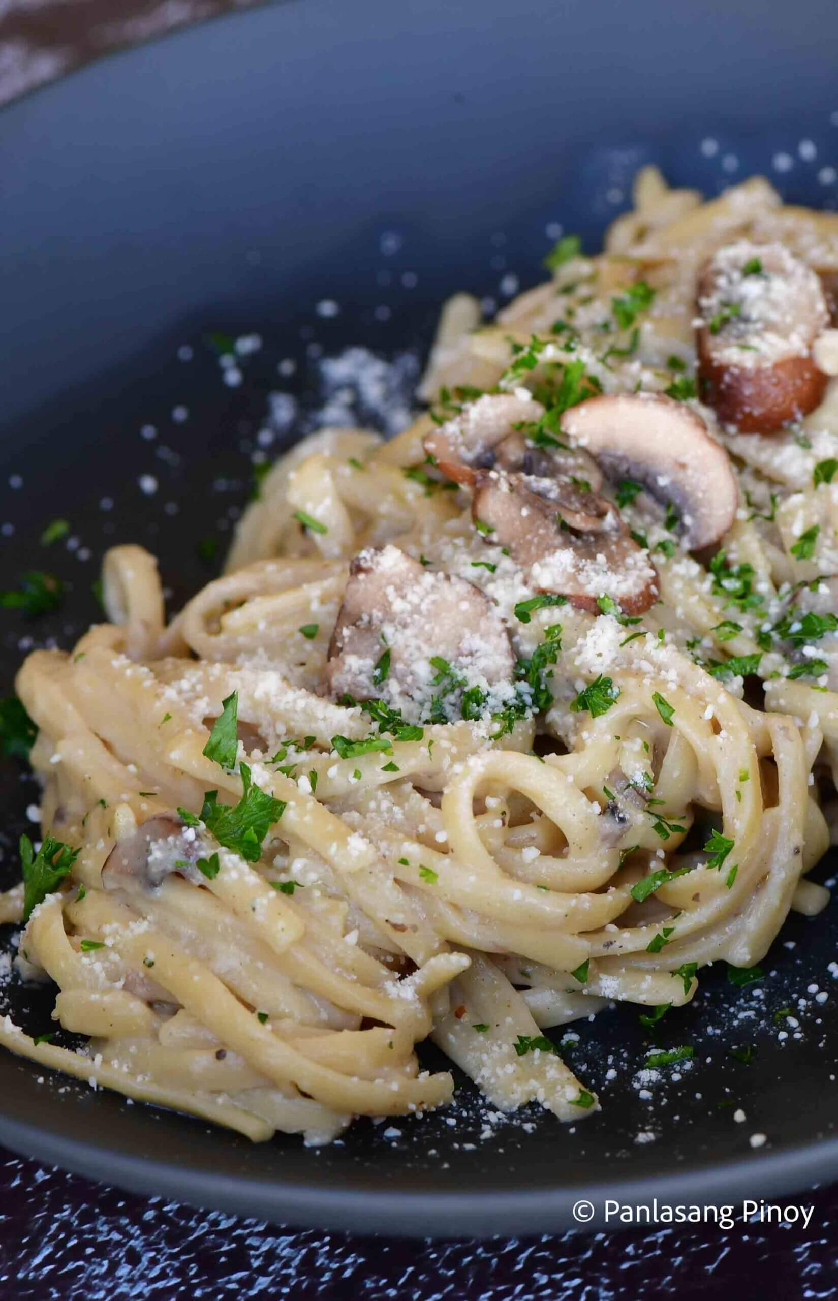 Truffle Mushroom Pasta - Panlasang Pinoy