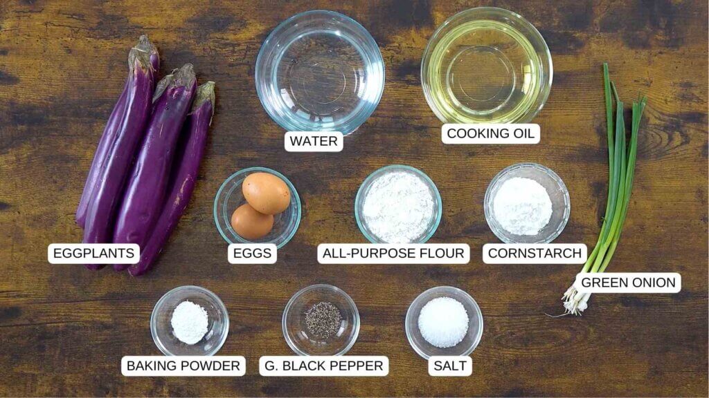 eggplant fritter ingredients