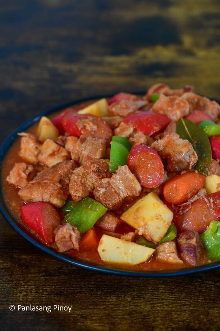 Easy Pork Afritada Panlasang Pinoy