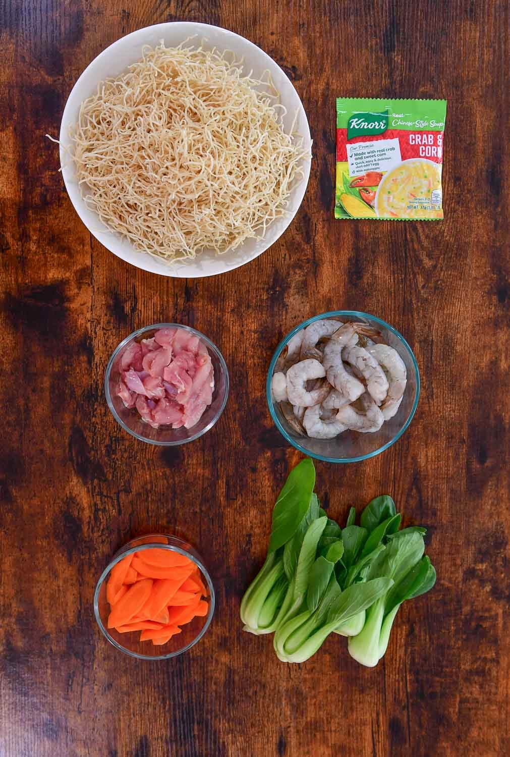 crispy noodles ingredients 1