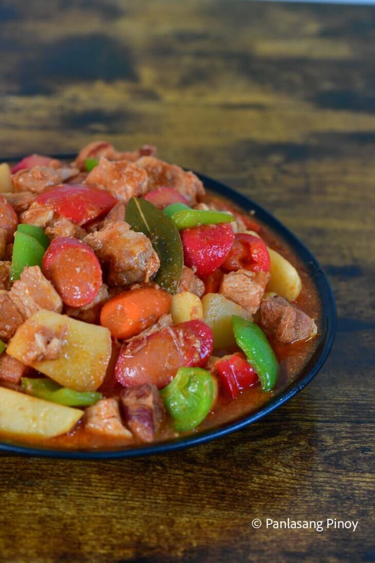 Easy Pork Afritada Panlasang Pinoy