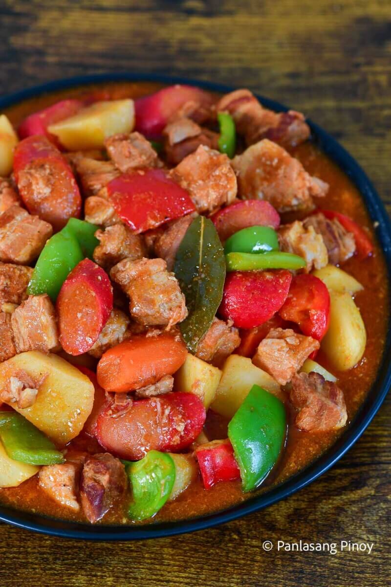 Easy Pork Afritada Panlasang Pinoy