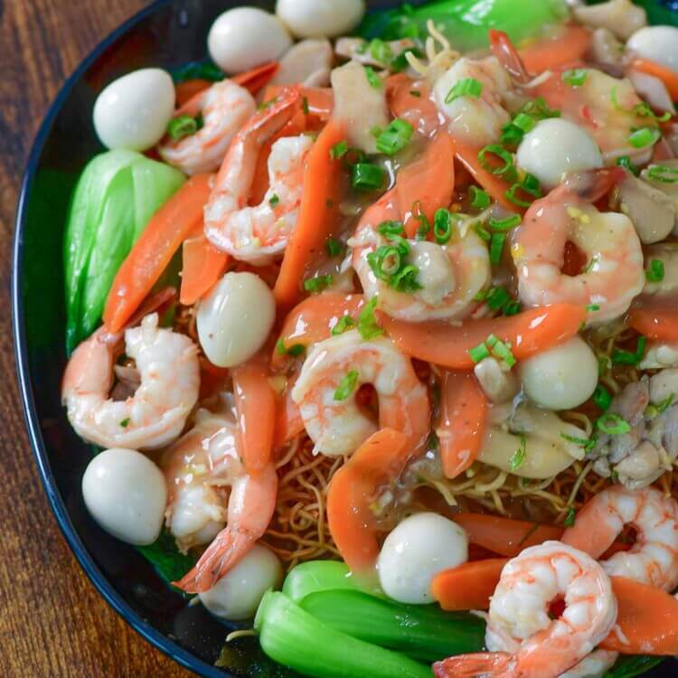 seafood noodles with egg