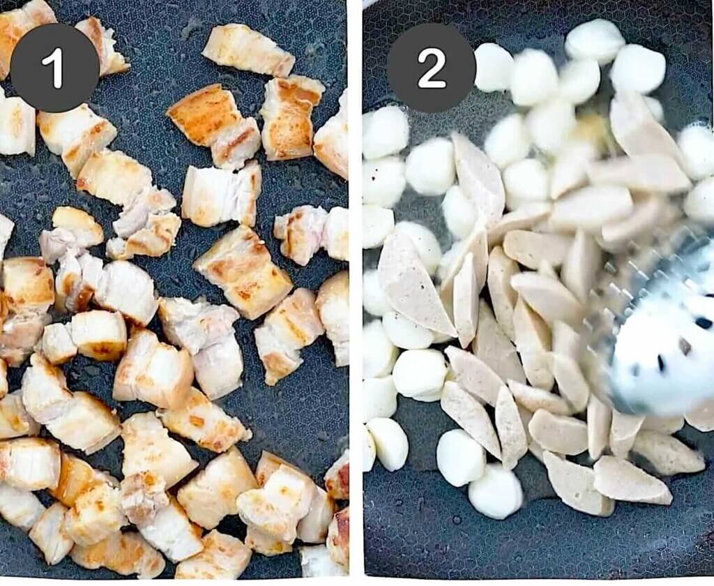 How to Cook Pancit Steps 1 and 2