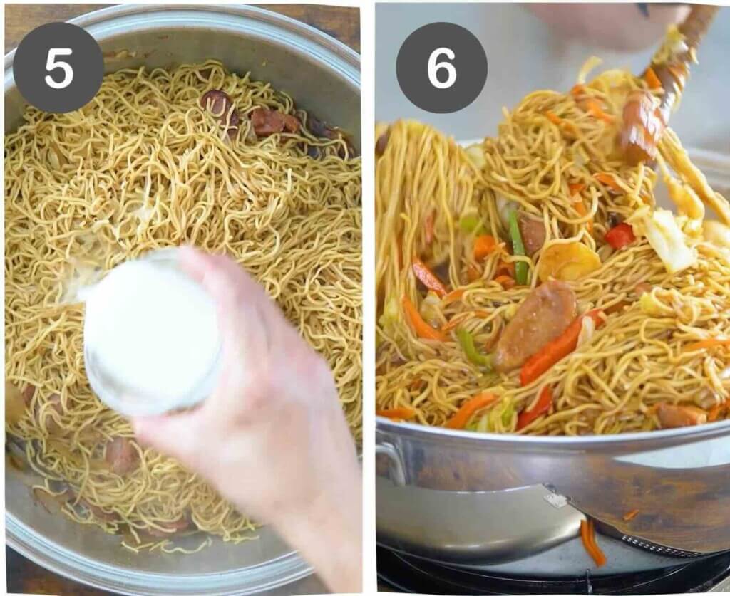 How to Cook Pancit Steps 5 to 6
