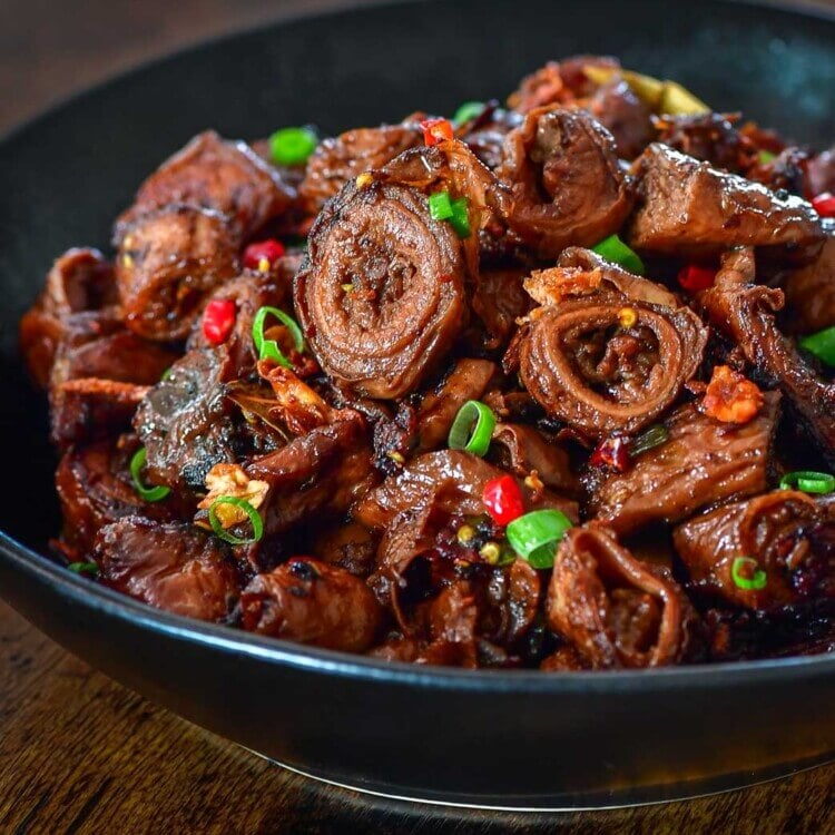 Adobong tumbong ng baboy