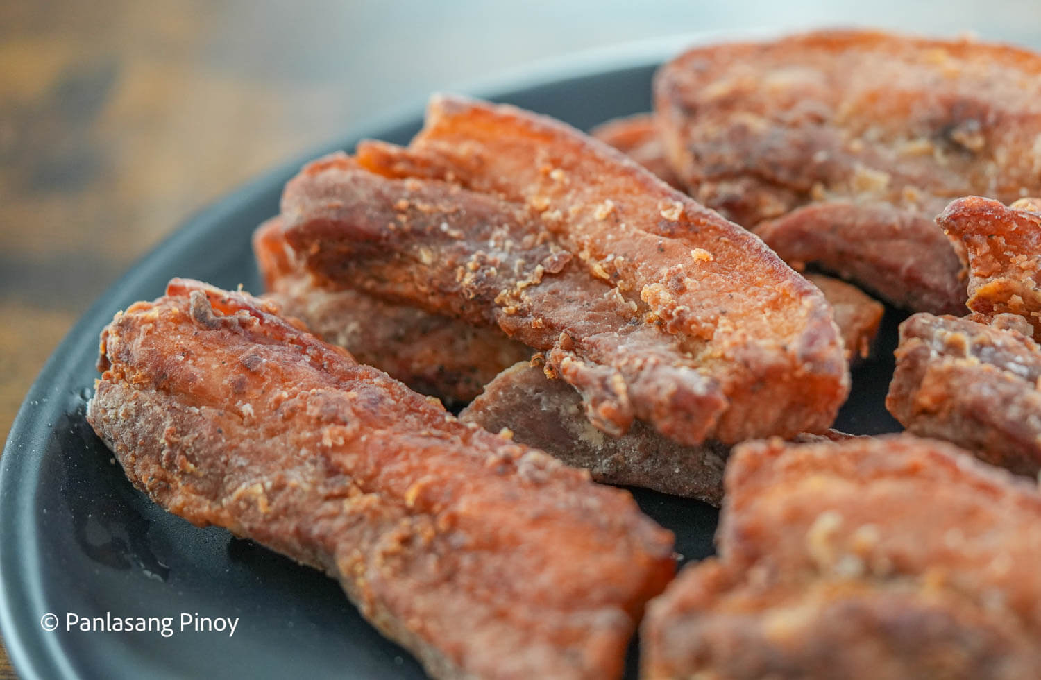 Fried pork belly liempo