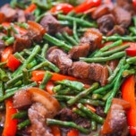 Ginisang sitaw with bell pepper
