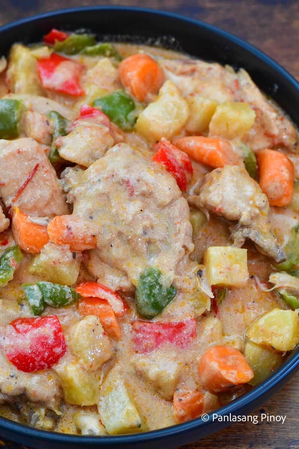 Creamy pinyahang manok