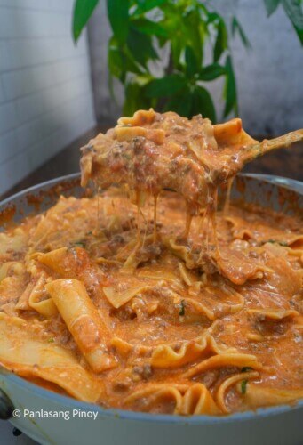 Broken lasagna