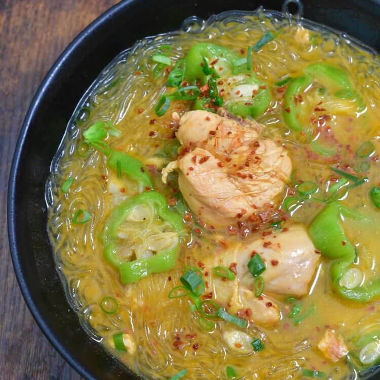 Chicken Sotanghon Soup with Patola