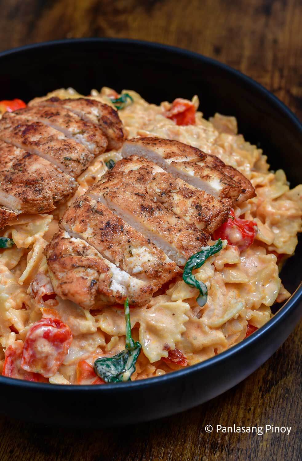 Chicken breast pasta