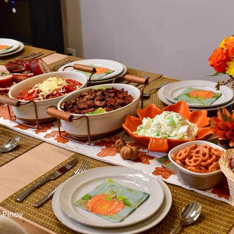 Filipino Thanksgiving Spread