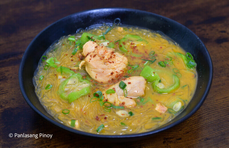 Pidayus Chicken Sotanghon Soup with Patola - Panlasang Pinoy