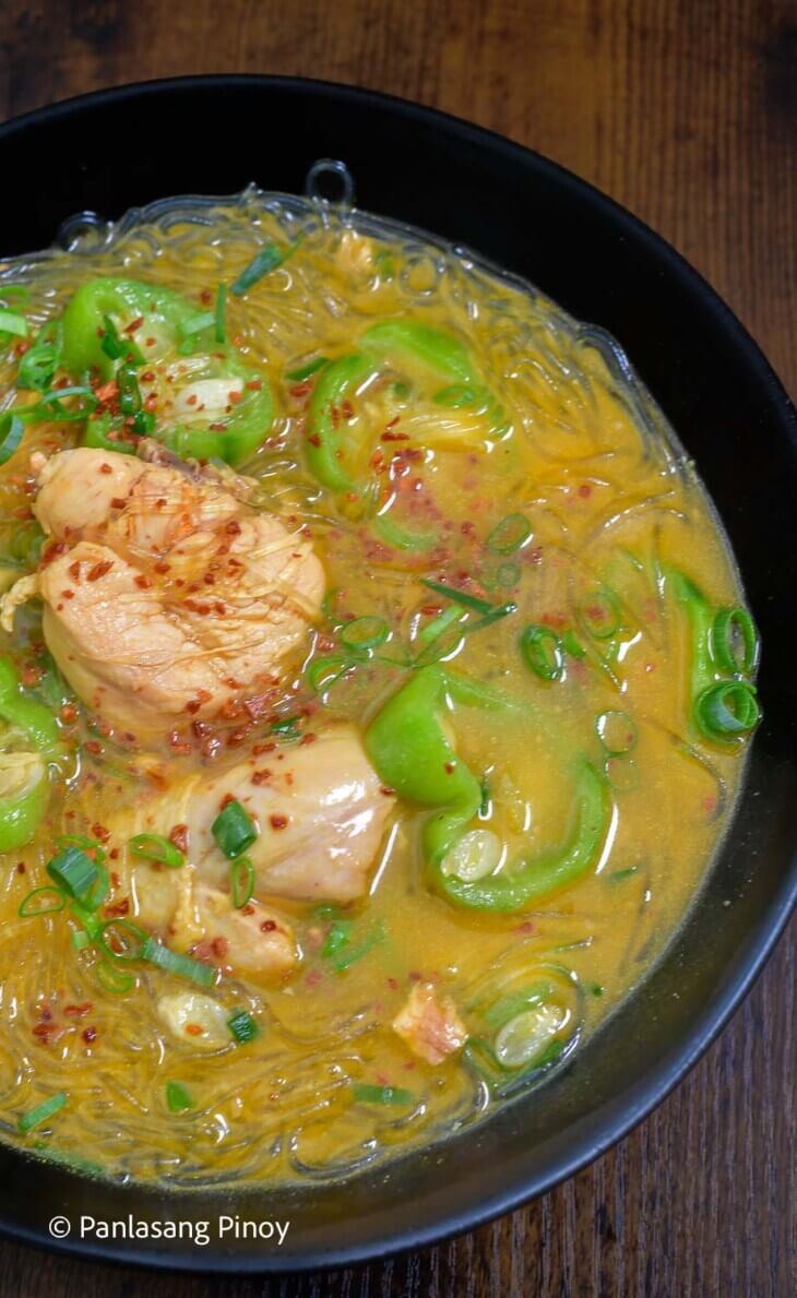 Pidayus Chicken Sotanghon Soup with Patola - Panlasang Pinoy