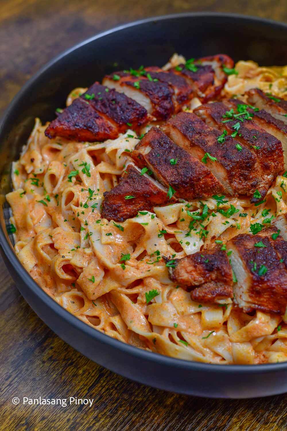 Creamy Garlic Parmesan Chicken Pasta Recipe
