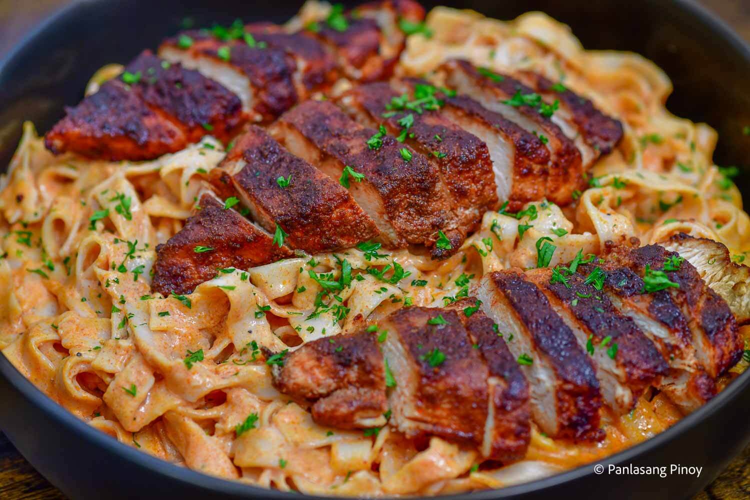 Creamy chicken pasta recipe