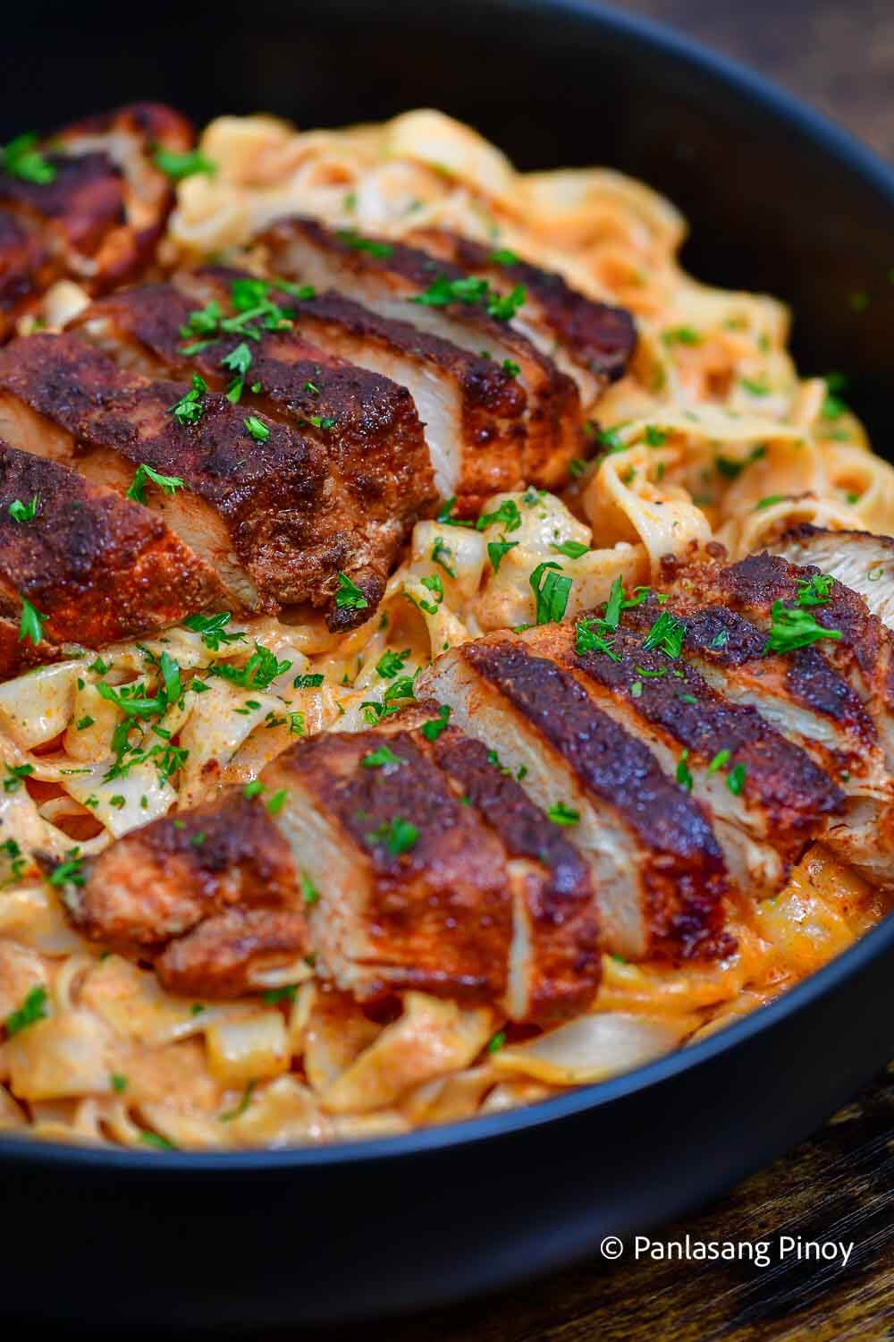 How to cook creamy chicken pasta