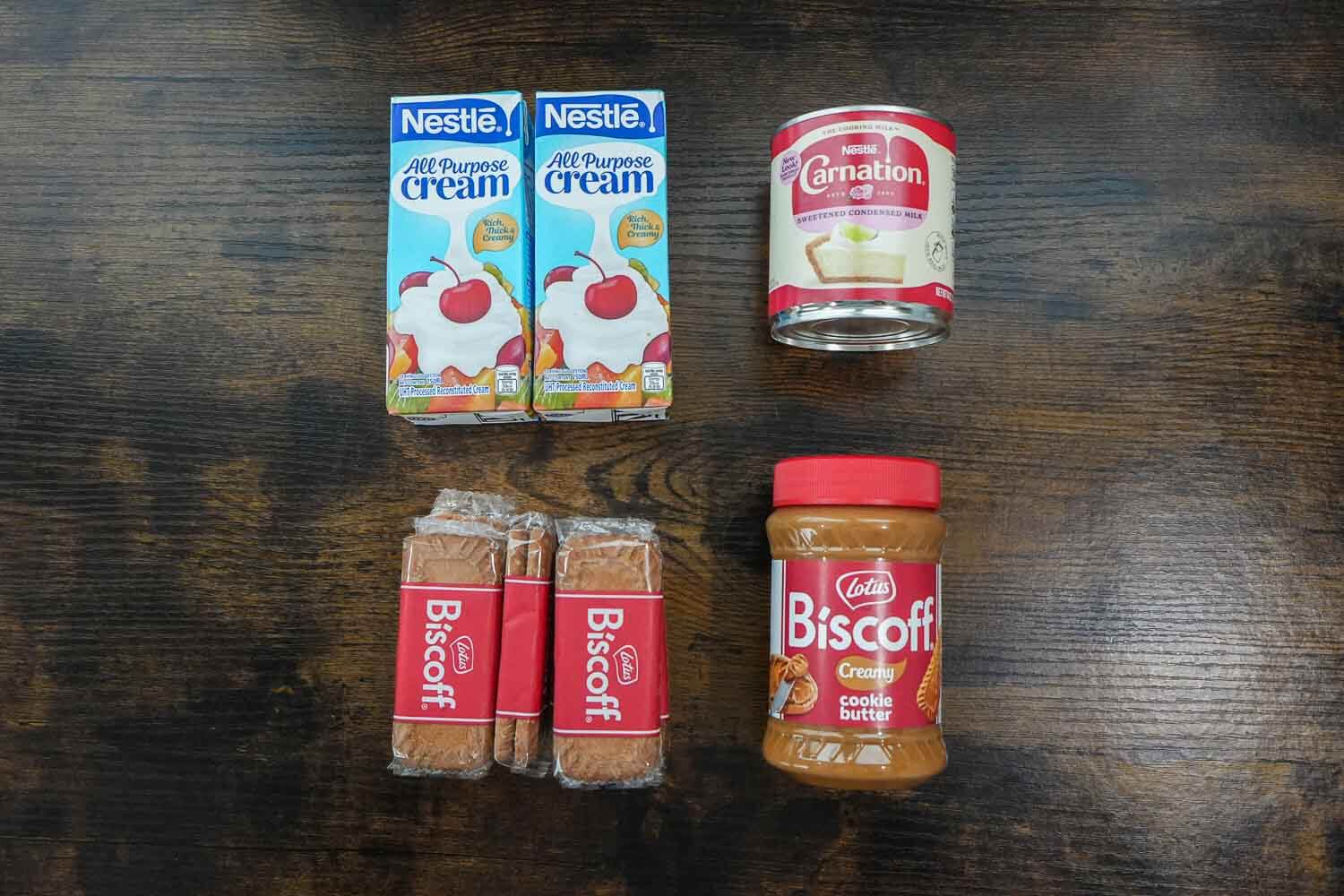 Biscoff Icebox Cake Ingredients