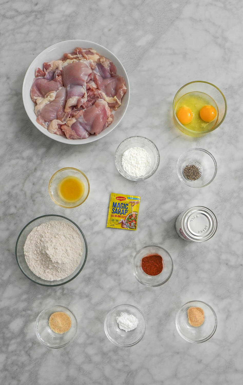 Crispy Chicken Ingredients