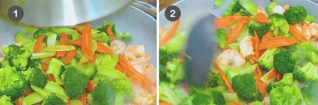 Step 6 on How to Make Shrimp and Broccoli Stir Fry