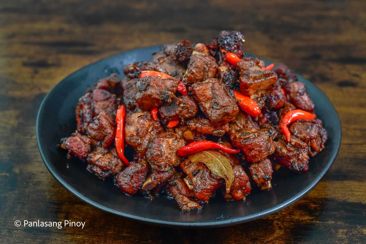 spicy pork ribs adobo