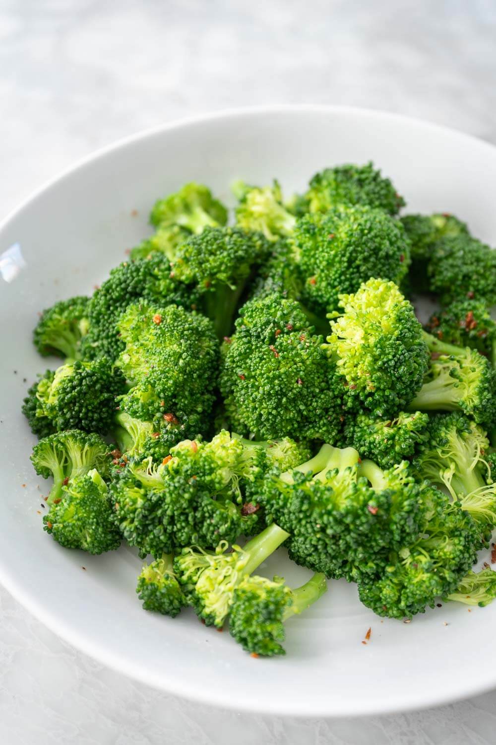 Side dish - steamed broccoli
