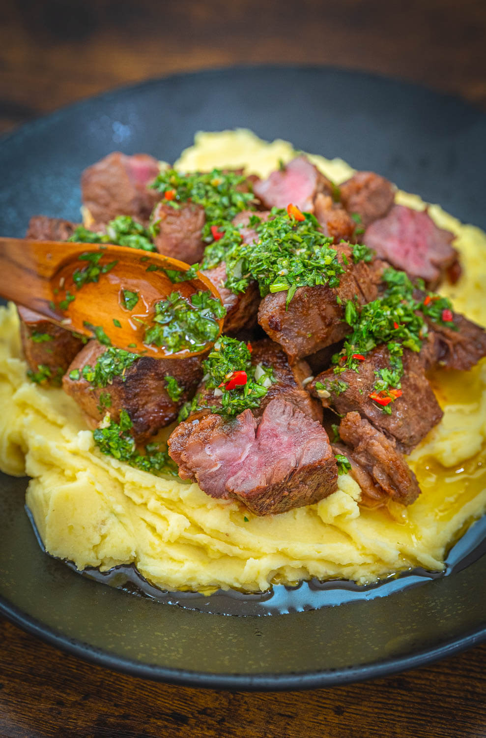 chimichurri steak bites