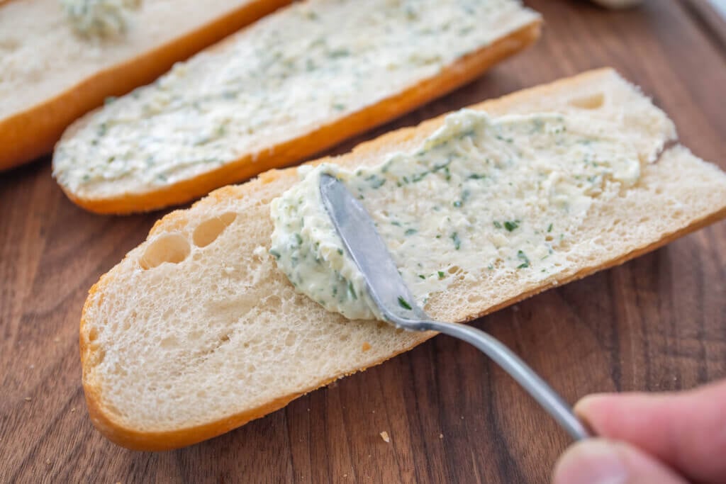 garlic bread recipe step 2-4