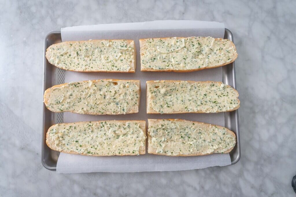 garlic bread recipe step 2-5