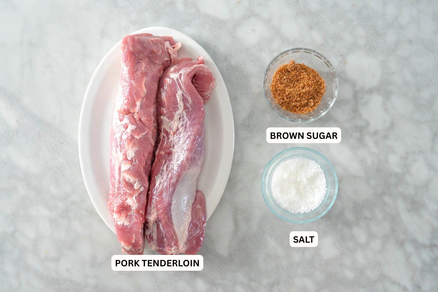 pork tenderloin with rosemary and garlic ingredients