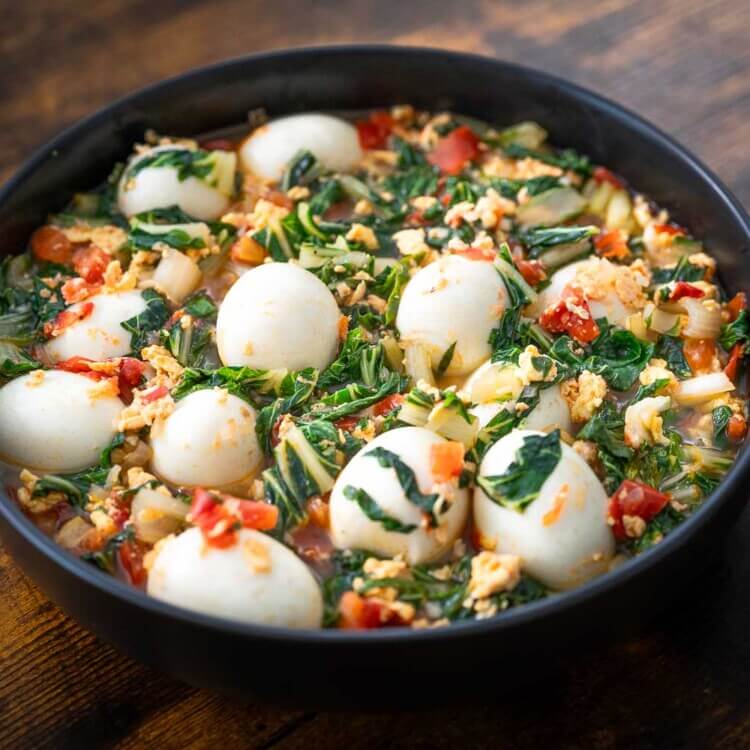 sarciadong pechay at itlog