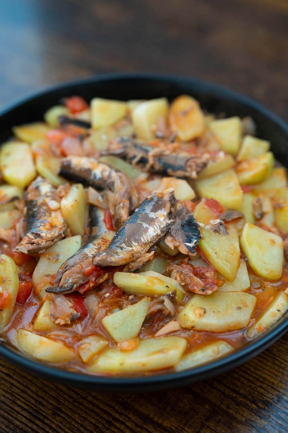 sauteed sardines and chayote