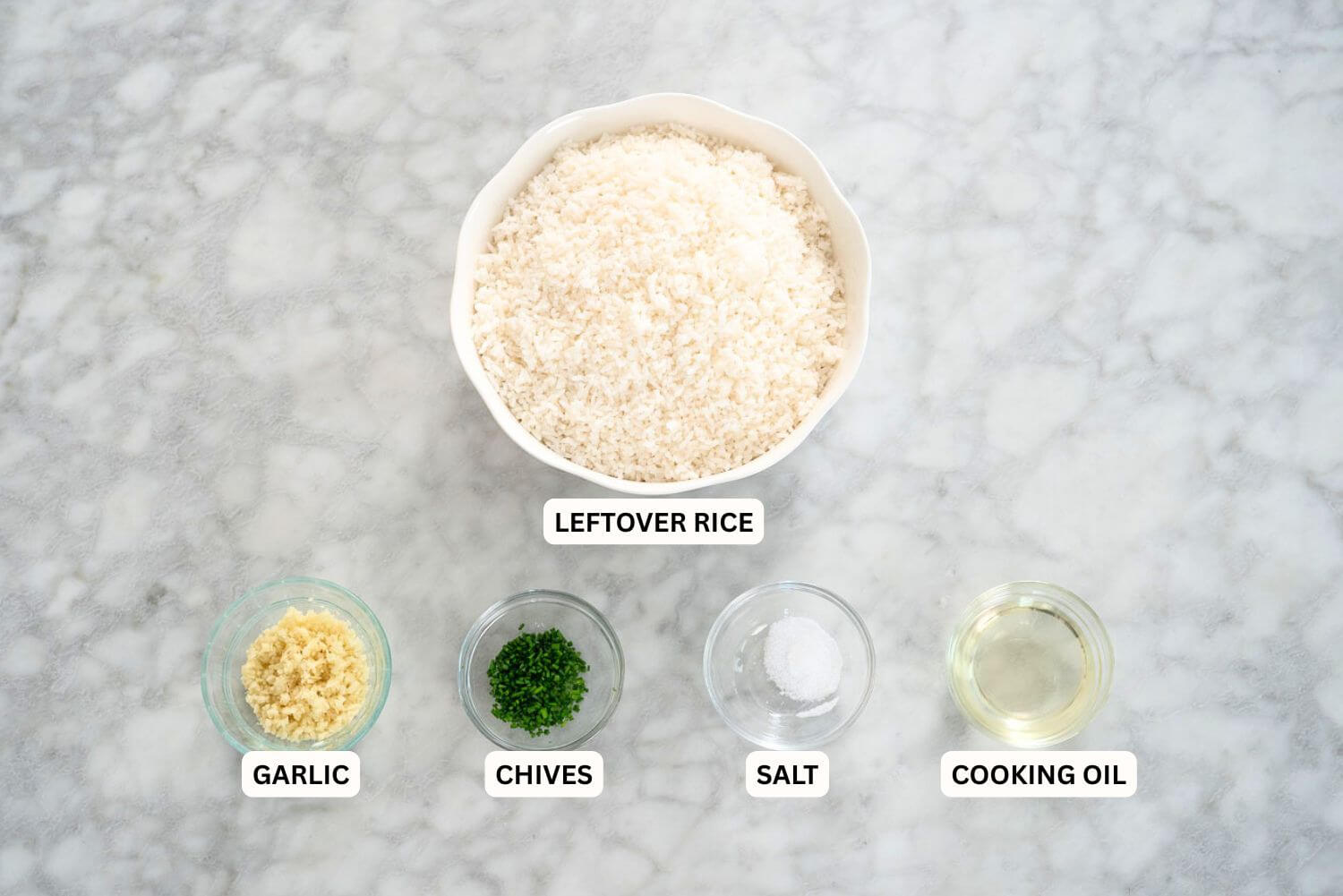 Garlic Fried Rice Ingredients
