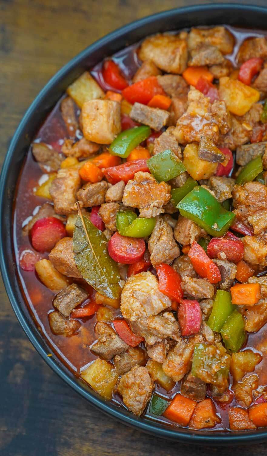 Pork Menudo with Bell Pepper