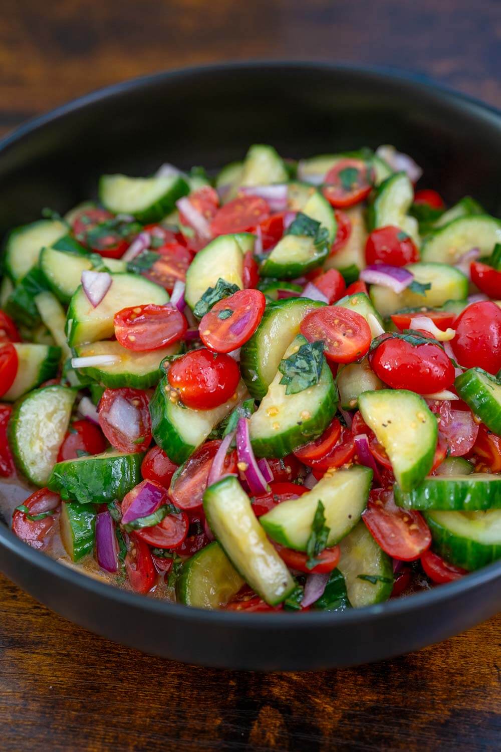 Tomato and cucumber salad