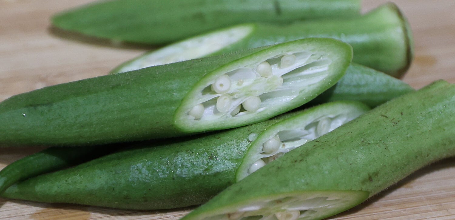 Sliced okra
